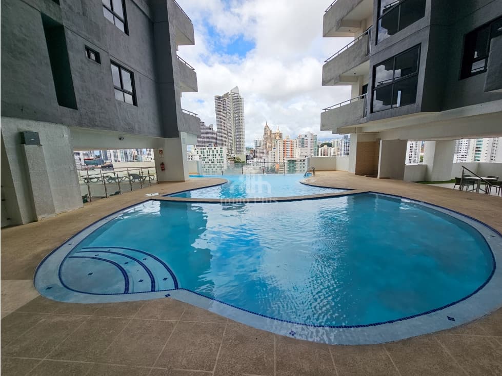 apartamento en venta en bella vista, ciudad de panamá — 1 recámaras
