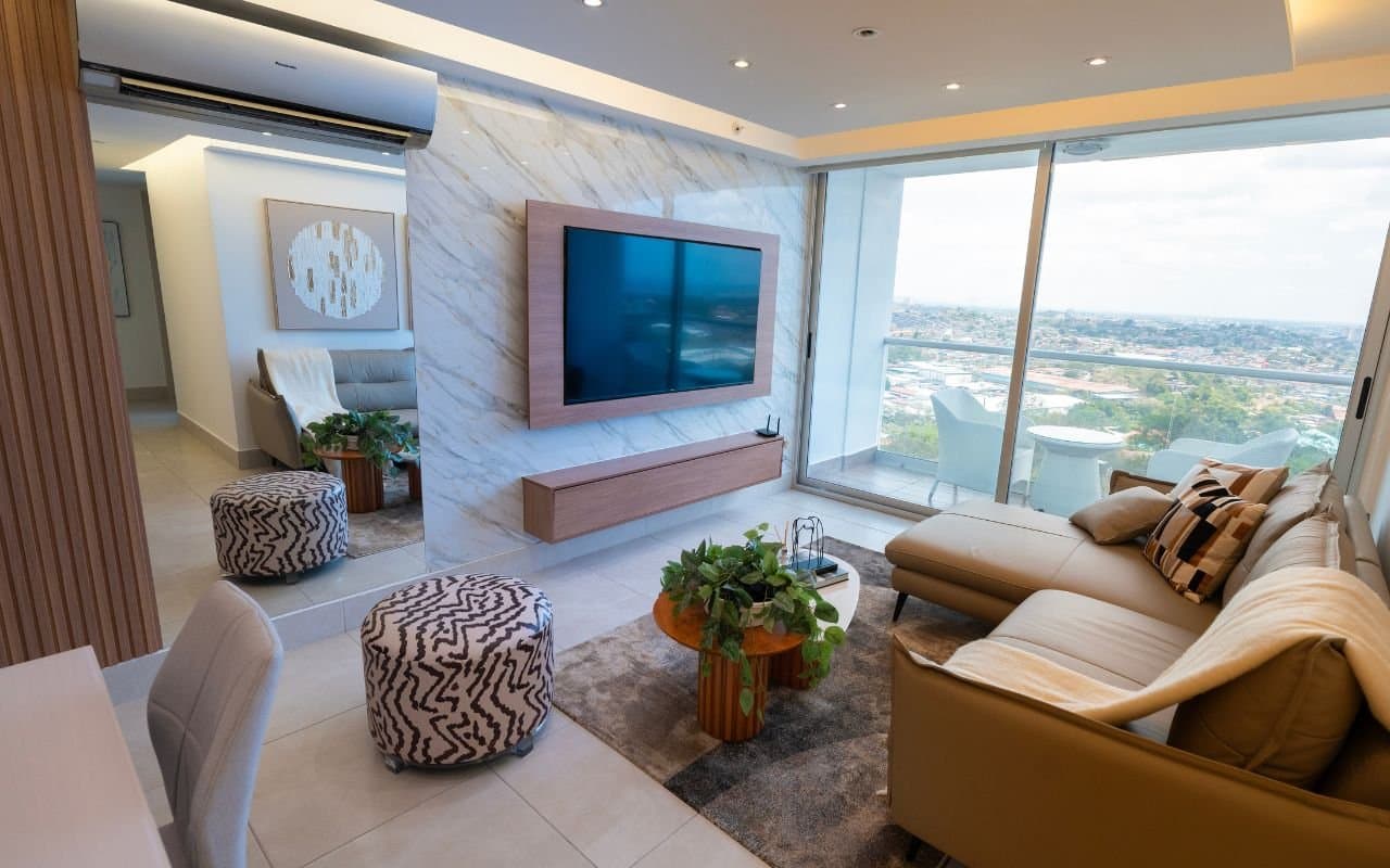 apartamento nuevo en tumba muerto, ciudad de panamá — proyecto sky point towers — 3 recámaras